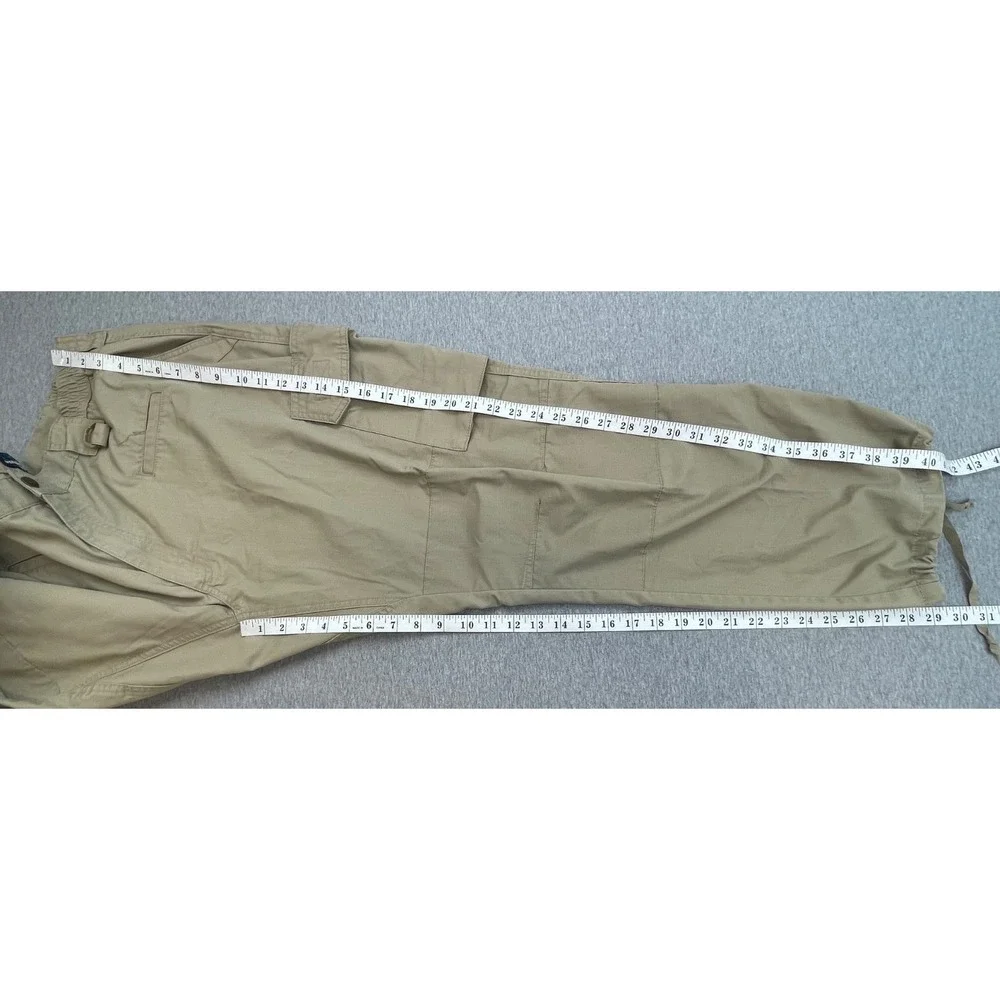 LAPG Pants Mens 42 Beige Cotton Blend Tactical Pant Fit Cargo Pockets